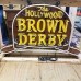 New Brown Derby Painted Metal Neon Sign 54"W x 36"H